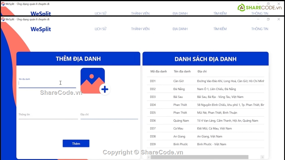 wesplit,chia tiền du lich,đồ án lập trình window,WPF quản lí chuyến đi,hcmus đồ án,quản lý thu chi